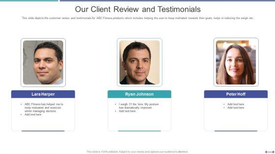Fundraising_Pitch_Deck_For_Gym_Startup_Our_Client_Review_And_Testimonials_Brochure_PDF_Slide_1.jpg