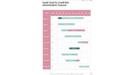 Gantt_Chart_For_Credit_Risk_Administration_Proposal_One_Pager_Sample_Example_Document_Slide_1.jpg