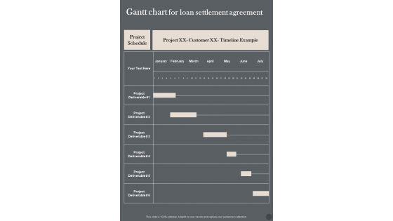 Gantt_Chart_For_Loan_Settlement_Agreement_One_Pager_Sample_Example_Document_Slide_1.jpg