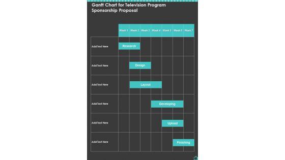 Gantt_Chart_For_Television_Program_Sponsorship_Proposal_One_Pager_Sample_Example_Document_Slide_1.jpg