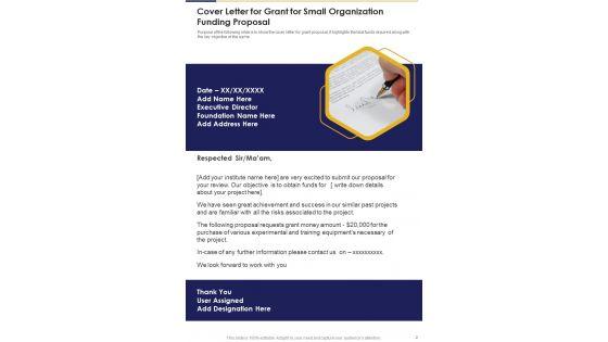 Grant_For_Small_Organization_Funding_Proposal_Example_Document_Report_Doc_Pdf_Ppt_Slide_2.jpg