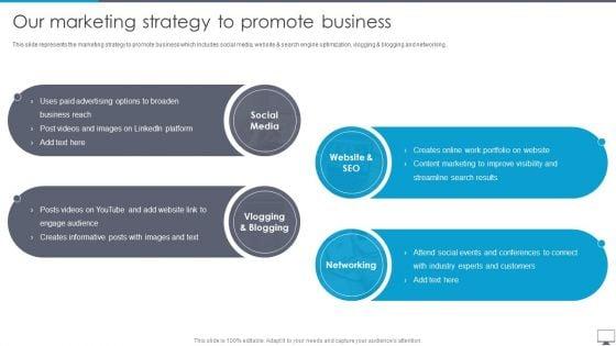 Graphic_Designing_And_Visual_Arts_Company_Profile_Our_Marketing_Strategy_To_Promote_Business_Diagrams_PDF_Slide_1.jpg
