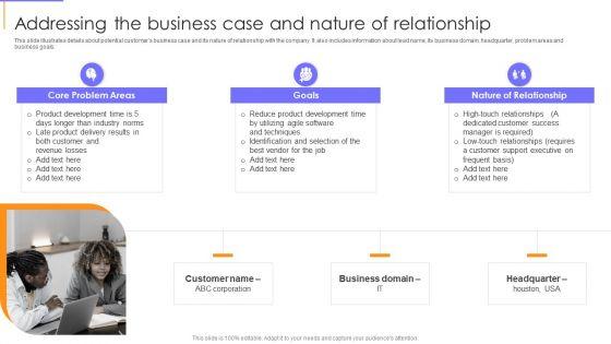Guide_To_Client_Success_Addressing_The_Business_Case_And_Nature_Of_Relationship_Clipart_PDF_Slide_1.jpg