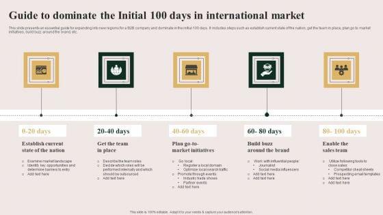 Guide_To_Dominate_The_Initial_100_Days_In_International_Market_Infographics_PDF_Slide_1.jpg