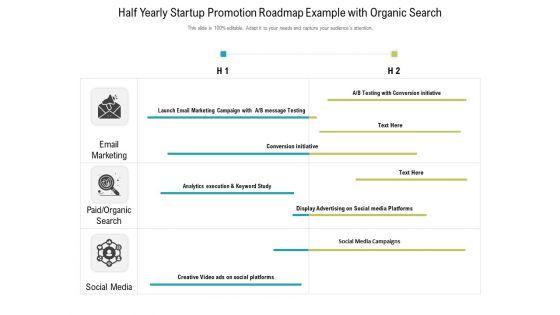 Half_Yearly_Startup_Promotion_Roadmap_Example_With_Organic_Search_Clipart_Slide_1.jpg