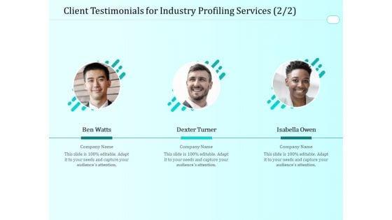 Handling_Industry_Analysis_Client_Testimonials_For_Industry_Profiling_Services_Audience_Portrait_PDF_Slide_1.jpg