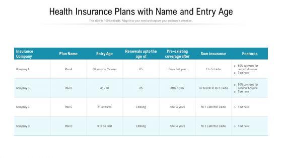 Health_Insurance_Plans_With_Name_And_Entry_Age_Ppt_PowerPoint_Presentation_File_Show_PDF_Slide_1.jpg