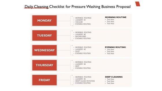 High_Power_Cleansing_Work_Daily_Cleaning_Checklist_For_Pressure_Washing_Business_Proposal_Pictures_PDF_Slide_1.jpg