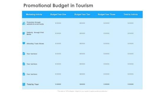 Hotel_And_Tourism_Planning_Promotional_Budget_In_Tourism_Designs_PDF_Slide_1.jpg