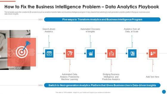 How_To_Fix_The_Business_Intelligence_Problem_Data_Analytics_Playbook_Topics_PDF_Slide_1.jpg