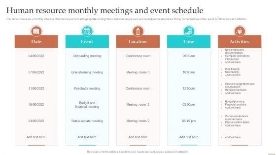 Human_Resource_Monthly_Meetings_And_Event_Schedule_Ppt_Summary_Slideshow_PDF_Slide_1.jpg