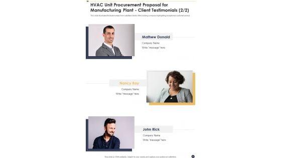Hvac_Unit_Procurement_Proposal_For_Manufacturing_Plant_Example_Document_Report_Doc_Pdf_Ppt_Slide_21.jpg