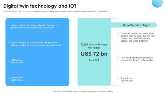 IOT_Use_Cases_For_Manufacturing_Digital_Twin_Technology_And_IOT_Infographics_PDF_Slide_1.jpg
