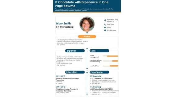 IT_Candidate_With_Experience_In_One_Page_Resume_PDF_Document_PPT_Template_Slide_1.jpg