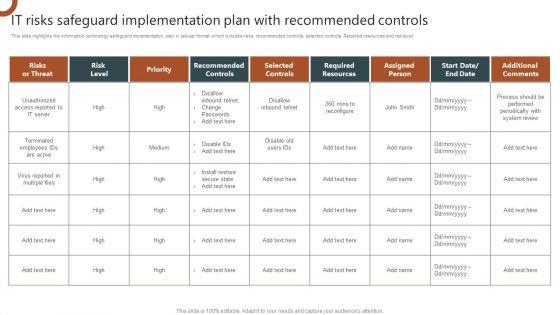 IT_Risks_Safeguard_Implementation_Plan_With_Recommended_Controls_Portrait_PDF_Slide_1.jpg