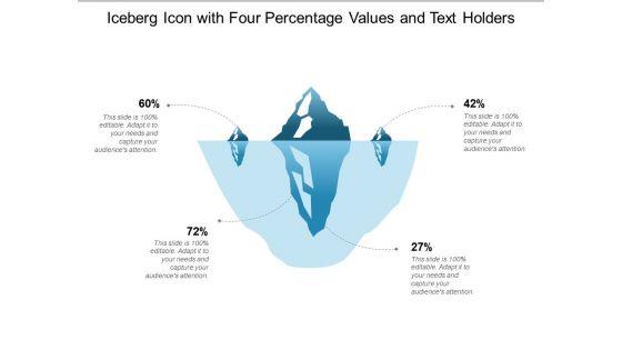 Iceberg_Icon_With_Four_Percentage_Values_And_Text_Holders_Ppt_PowerPoint_Presentation_Outline_Example_File_Slide_1.jpg
