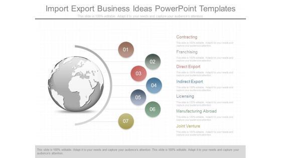 Import Export Business Ideas Powerpoint Templates Import Export Business Ideas Powerpoint Templates