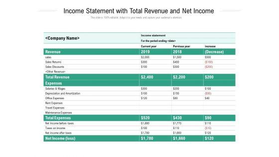 Income_Statement_With_Total_Revenue_And_Net_Income_Ppt_PowerPoint_Presentation_Gallery_Visual_Aids_PDF_Slide_1.jpg