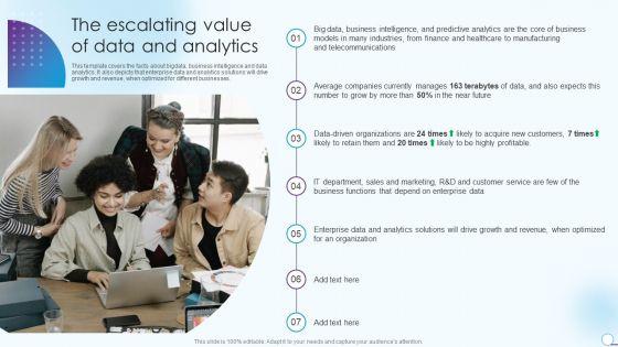Information_Analytics_And_Ml_Strategy_Playbook_The_Escalating_Value_Of_Data_And_Analytics_Elements_PDF_Slide_1.jpg