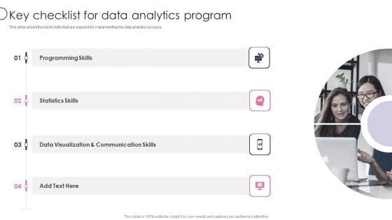 Information_Transformation_Process_Toolkit_Key_Checklist_For_Data_Analytics_Program_Template_PDF_Slide_1.jpg