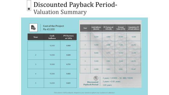 Infrastructure_Project_Management_In_Construction_Discounted_Payback_Period-_Valuation_Summary_Designs_PDF_Slide_1.jpg