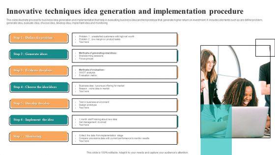 Innovative_Techniques_Idea_Generation_And_Implementation_Procedure_Template_PDF_Slide_1.jpg