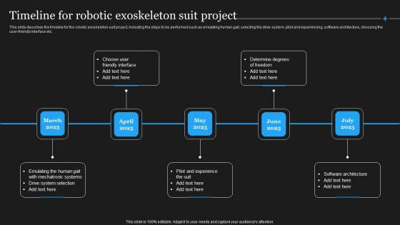 Integrating_Robotic_Exoskeleton_Timeline_For_Robotic_Exoskeleton_Suit_Project_Template_PDF_Slide_1.jpg