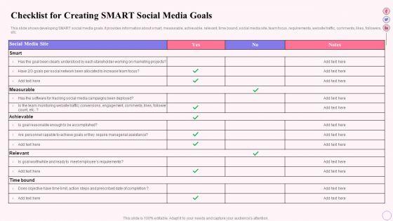 Integrating_Social_Media_Tactics_Checklist_For_Creating_Smart_Social_Media_Goals_Portrait_PDF_Slide_1.jpg