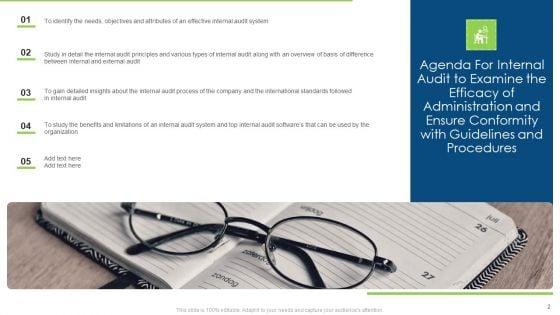 Internal_Audit_To_Examine_The_Efficacy_Of_Administration_And_Ensure_Conformity_With_Guidelines_And_Procedures_Ppt_Complete_Deck_With_Slides_Slide_2.jpg