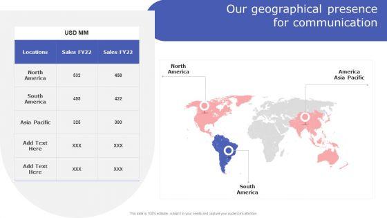 Internal_Communication_Plan_And_Key_Practices_Our_Geographical_Presence_For_Communication_Guidelines_PDF_Slide_1.jpg