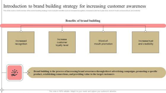 Introduction_To_Brand_Building_Strategy_For_Increasing_Customer_Awareness_Diagrams_PDF_Slide_1.jpg