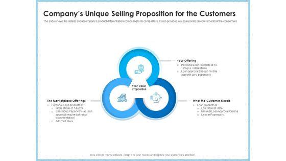 Investment_Pitch_To_Generating_Capital_From_Mezzanine_Credit_Companys_Unique_Selling_Proposition_For_The_Customers_Ideas_PDF_Slide_1.jpg