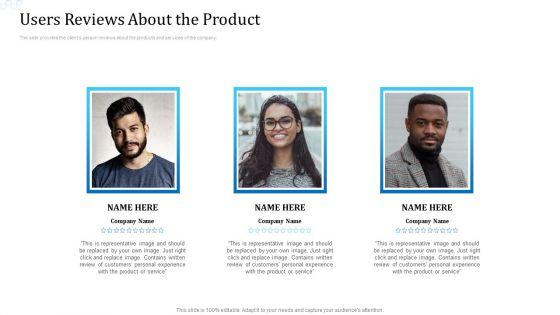 Investor_Deck_For_Procuring_Funds_From_Money_Market_Users_Reviews_About_The_Product_Sample_PDF_Slide_1.jpg