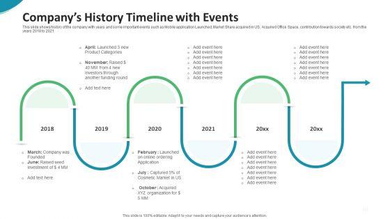 Investor_Pitch_Deck_For_Seed_Funding_From_Private_Investor_Companys_History_Timeline_With_Events_Clipart_PDF_Slide_1.jpg