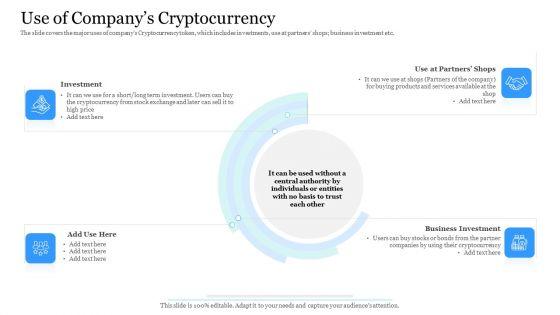 Investor_Pitch_Ppt_Raise_Finances_Crypto_Initial_Public_Offering_Use_Of_Companys_Cryptocurrency_Formats_PDF_Slide_1.jpg
