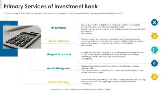 Investors_Pitch_General_Deal_Mergers_Acquisitions_Primary_Services_Of_Investment_Bank_Topics_PDF_Slide_1.jpg