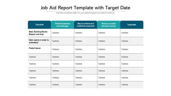 Job_Aid_Report_Template_With_Target_Date_Ppt_PowerPoint_Presentation_File_Inspiration_PDF_Slide_1.jpg