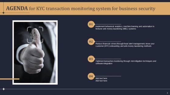 KYC_Transaction_Monitoring_System_For_Business_Security_Ppt_PowerPoint_Presentation_Complete_Deck_With_Slides_Slide_2.jpg