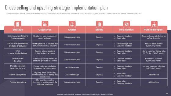 Key Business Account Management And Planning Techniques Ppt PowerPoint Presentation Complete Deck With Slides Key_Business_Account_Management_And_Planning_Techniques_Ppt_PowerPoint_Presentation_Complete_Deck_With_Slides_Slide_44.jpg