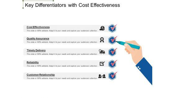 Key_Differentiators_With_Cost_Effectiveness_Ppt_PowerPoint_Presentation_Show_Ideas_PDF_Slide_1.jpg
