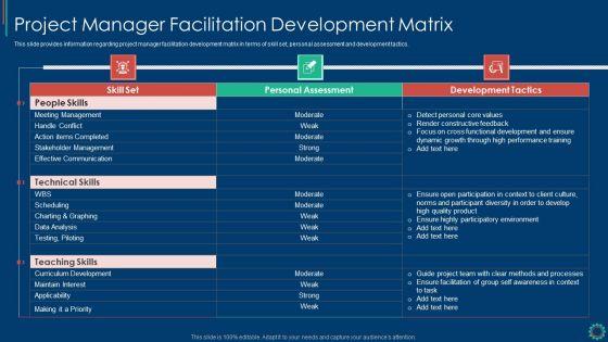 Key_Elements_Of_Project_Management_IT_Project_Manager_Facilitation_Development_Matrix_Portrait_PDF_Slide_1.jpg