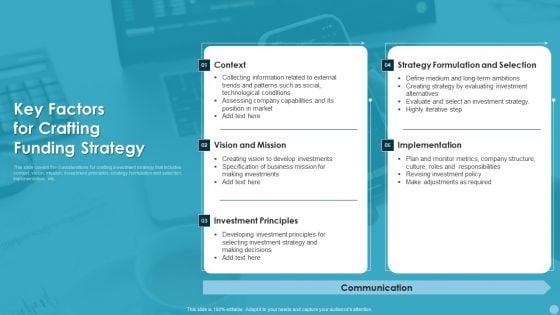 Key_Factors_For_Crafting_Funding_Strategy_Ppt_PowerPoint_Presentation_Gallery_Summary_PDF_Slide_1.jpg