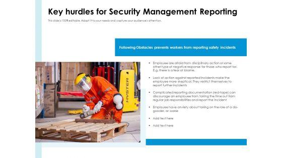 Key_Hurdles_For_Security_Management_Reporting_Ppt_PowerPoint_Presentation_Styles_Graphic_Tips_PDF_Slide_1.jpg