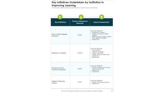 Key_Initiatives_Undertaken_By_Institution_In_Improving_Learning_One_Pager_Documents_Slide_1.jpg