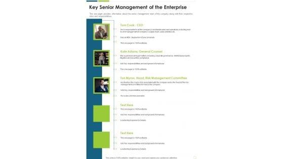 Key_Senior_Management_Of_The_Enterprise_One_Pager_Documents_Slide_1.jpg