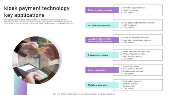 Kiosk_Payment_Technology_Key_Applications_Ppt_Icon_Demonstration_PDF_Slide_1.jpg