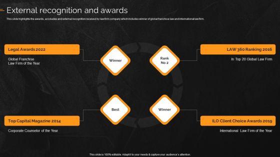 Law_And_Enforcement_Company_Profile_External_Recognition_And_Awards_Background_PDF_Slide_1.jpg