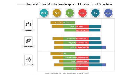 Leadership_Six_Months_Roadmap_With_Multiple_Smart_Objectives_Pictures_Slide_1.jpg