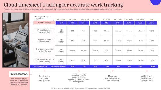 Leveraging_Cloud_For_Project_And_Team_Coordination_Cloud_Timesheet_Tracking_Template_PDF_Slide_1.jpg