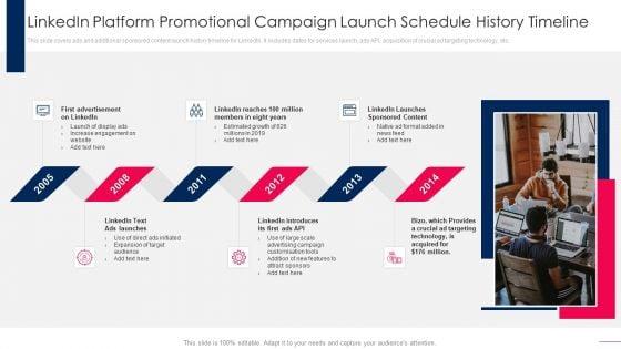 Linkedin_Platform_Promotional_Campaign_Launch_Schedule_History_Timeline_Introduction_PDF_Slide_1.jpg
